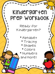kindergarten prep workbook
